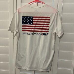 American flag performance tee
